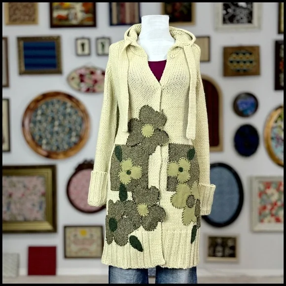 2004 Antho “Turning Leaves Sweater Coat” by Field Flower - Picture 2 of 15